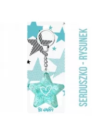 Brelok Gwiazdka Serduszko