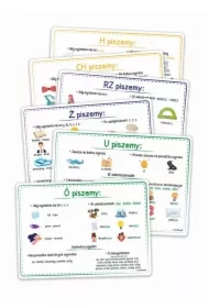 Plansze edukacyjne A4 - Ortografia 6 kart