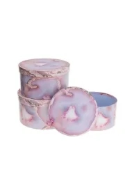 Pudełko Flower Box 3 szt różowy