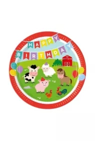 Talerzyki papierowe Farm 23cm