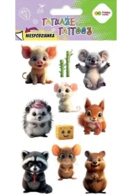 Tatuaże zmywalne Cute Animals HAPPY COLOR