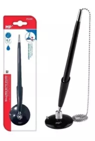 Długopis recepcyjny ze stojakiem niebieski