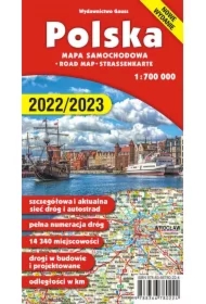 Polska. Mapa samochodowa w skali 1:700 000