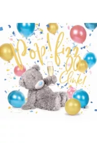 Kartka urodzinowa holograficzna 3D Miś z...