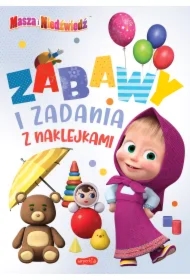 Zabawy i zadania z naklejkami. Masza i Niedźwiedź