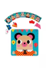 Układanka drewniana magnetyczna Zwierzątka