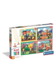 Puzzle 4w1 - SuperColor. Busy At Work (12+16+20+24 el.)