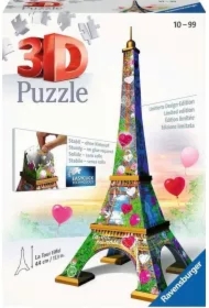 Puzzle 216 el. 3D Wieża Eifla Edycja Love