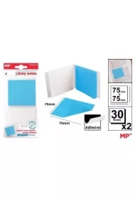 Karteczki samoprzylepne przezrocz 75x75mm 2x30szt
