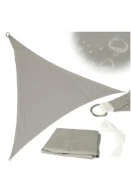 Żagiel przeciwsłoneczny LUARO ogrodowy tarasowy wodoodporny 3x3x3m trójkąt szary