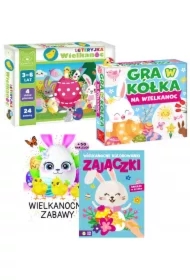 Pakiet: Loteryjka. Wielkanoc, Gra w kółka na Wielkanoc, Wielkanocne kolorowanki. Zajączki, Wielkanocne zabawy