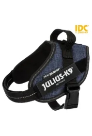 Szelki Julius-K9, Mini/M: 49&ndash;67 cm/22 mm, jeans