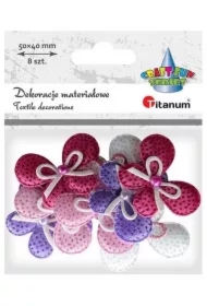 Ozdoba materiałowa Kokardki mix