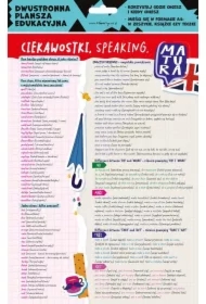 Dwustronna plansza A4. Angielski. Ciekawostki, speaking, writing