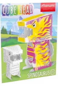 Kolorowanka 3D Cube head Dino - SPINOZAURUS  3l+