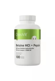 Betaine HCl + Pepsin - Betaina HCL + Pepsyny Suplement diety