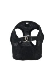 Szelki, dla psa, czarne, bezuciskowe, XL, ob.klatki 48cm/dł.klatki 24cm