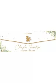 Karnet Chrzest od babci i dziadka