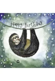 Karnet Urodziny S397 Leniwce