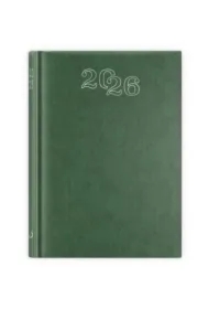 Kalendarz 2026 A5 dzienny standard zielony