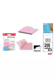 Karteczki samoprzylepne indeksujące 3x20szt