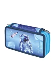 Piórnik podwójny z wyposażeniem Cosmic Explorer