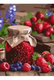 Malowanie po numerach - Dżem malinowy