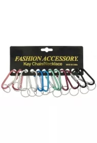 Brelok karabińczyk 5,6cm (12 szt)