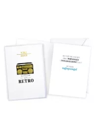 Karnet B6 Urodziny retro