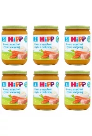 Krem z marchwi i ryżu z cielęciną po 5. miesiącu zestaw