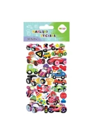 Naklejki 3D Puffy Vehicles 10x20cm HAPPY COLOR