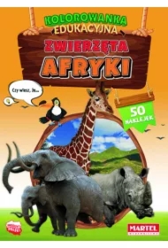 Kolorowanka edukacyjna Zwierzęta Afryki