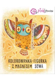 Figurka z magnesem zwierzak do kolorowania Sowa