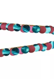 Girlanda metalizowana Kółka 2,2m