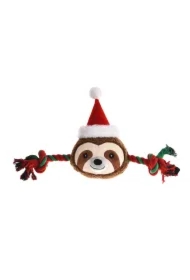 Zabawka dla psa, Sznur z pluszowym leniwcem, 46 x 23, 5cm