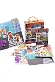 Gra magnetyczna Miasto 2 magnesy + tablica