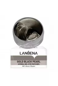 Hydrożelowe płatki pod oczy przeciwzmarszczkowe z Czarnych Pereł i Złotem