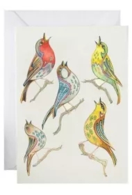 Karnet A164 B6 + koperta Śpiewające ptaszki