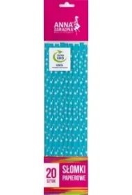 Słomki papierowe proste Picnic&amp;party mix wzorów