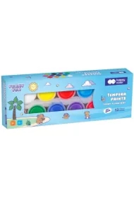 Farby plakatowe 12 kolorów Kapibara HAPPY COLOR