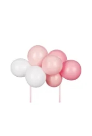 Balonowy topper na tort różowy