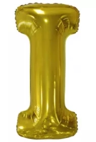 Balon foliowy litera I złota