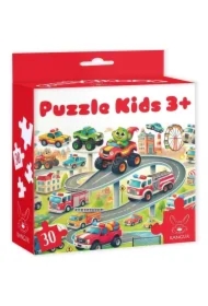 Puzzle 30 el. Kids Auta 3+