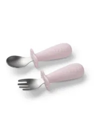 Sztućce dla dzieci stal nierdzewna różowy