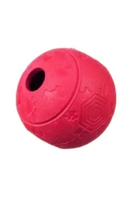 Piłka na przysmaki z labiryntem czerwona M 8 cm