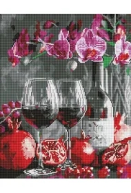 Diamentowa mozaika - Kwitenie orchidei