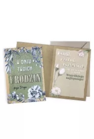 Karnet Urodziny vintage Moja Droga