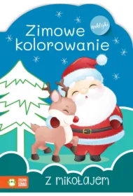 Zimowe kolorowanie z Mikołajem