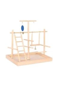 Zabawka, dla ptaków, drewniana, plac zabaw35 x 25 x 35 cm