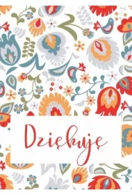 Karnet - Dziękuję - folklor